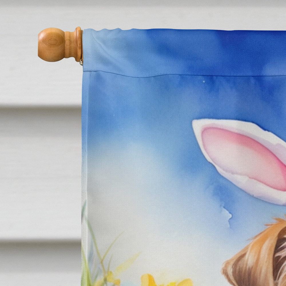 Norfolk Terrier Easter Egg Hunt House Flag 28x40 Porch Sleeve Pole Decorative Outside Yard Banner Artwork Wall Hanging, Polyester