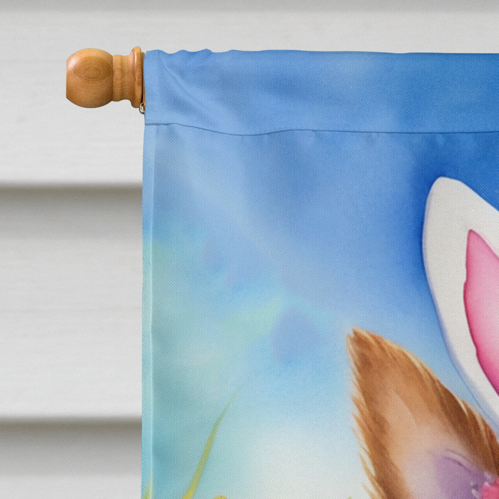 Norwich Terrier Easter Egg Hunt House Flag 28x40 Porch Sleeve Pole Decorative Outside Yard Banner Artwork Wall Hanging, Polyester
