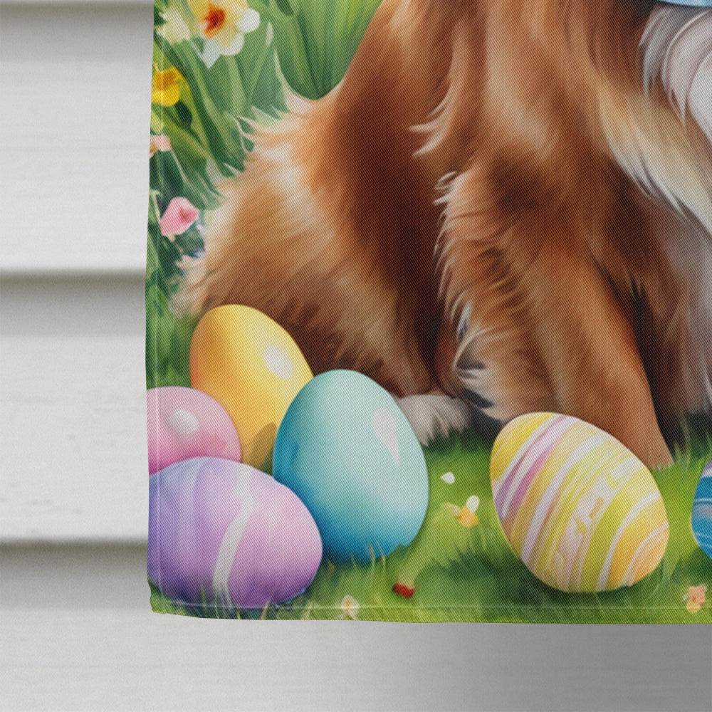 Nova Scotia Duck Tolling Retriever Easter Egg Hunt House Flag 28x40 Porch Sleeve Pole Decorative Outside Yard Banner Artwork Wall Hanging, Polyester