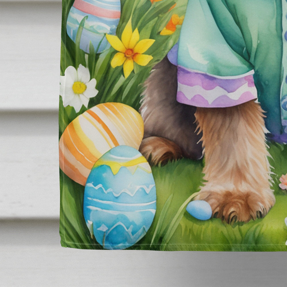 Otterhound Easter Egg Hunt House Flag 28x40 Porch Sleeve Pole Decorative Outside Yard Banner Artwork Wall Hanging, Polyester