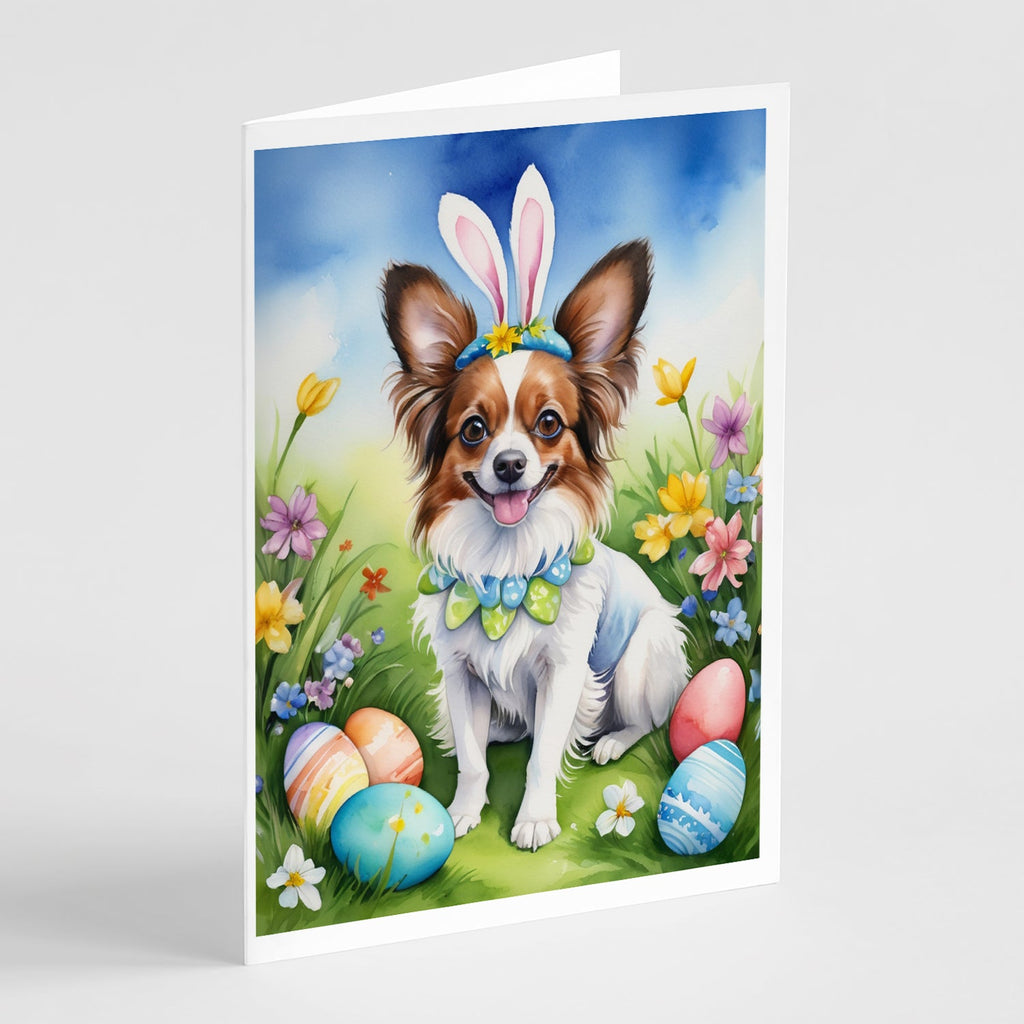 Papillon Easter Egg Hunt Greeting Cards Pack of 8 Blank Cards with Envelopes Whimsical A7 Size 5x7