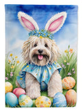 Puli Easter Egg Hunt House Flag 28x40 Porch Sleeve Pole Decorative Outside Yard Banner Artwork Wall Hanging, Polyester