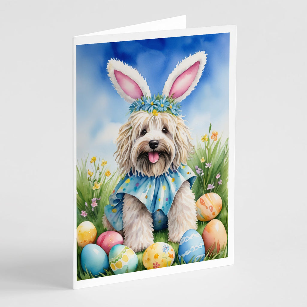 Puli Easter Egg Hunt Greeting Cards Pack of 8 Blank Cards with Envelopes Whimsical A7 Size 5x7