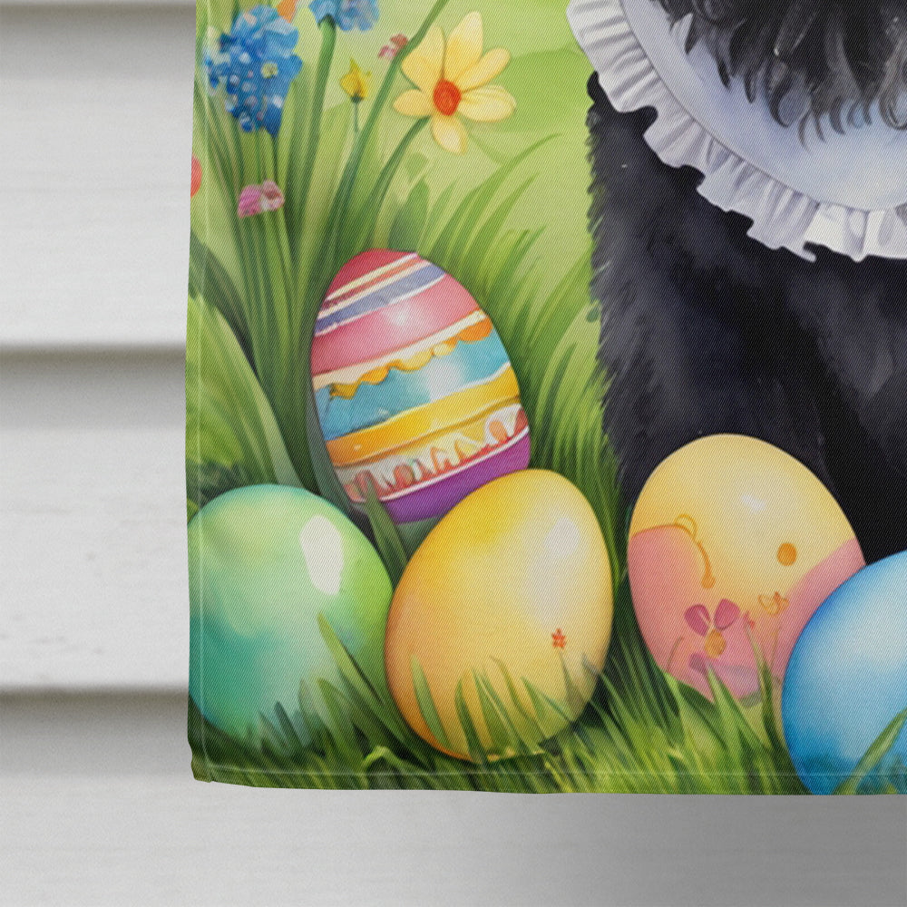 Puli Easter Egg Hunt House Flag 28x40 Porch Sleeve Pole Decorative Outside Yard Banner Artwork Wall Hanging, Polyester