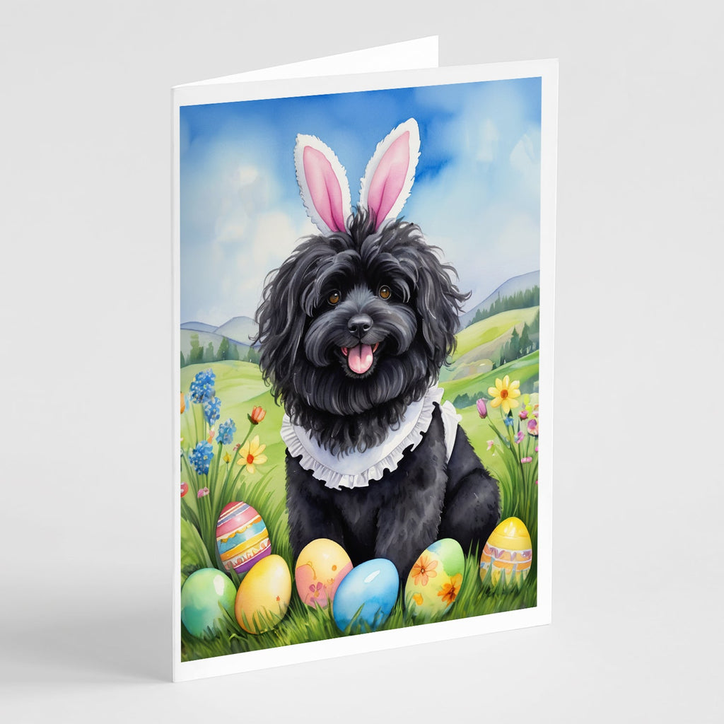 Puli Easter Egg Hunt Greeting Cards Pack of 8 Blank Cards with Envelopes Whimsical A7 Size 5x7