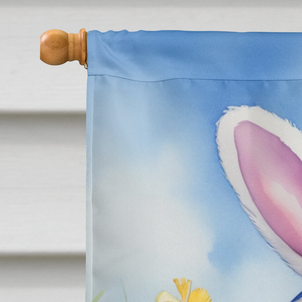 Shih Tzu Easter Egg Hunt House Flag 28x40 Porch Sleeve Pole Decorative Outside Yard Banner Artwork Wall Hanging, Polyester