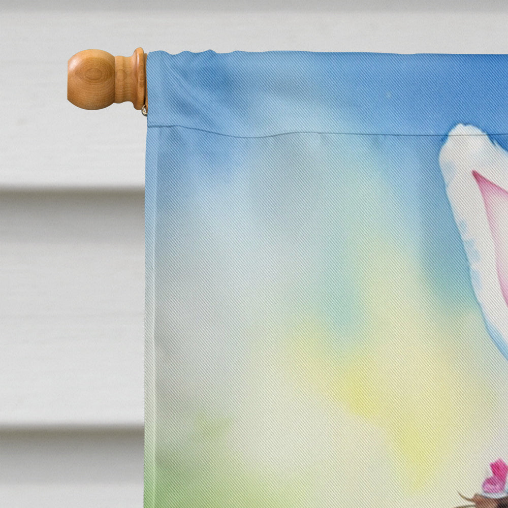 Water Spaniel Easter Egg Hunt House Flag 28x40 Porch Sleeve Pole Decorative Outside Yard Banner Artwork Wall Hanging, Polyester