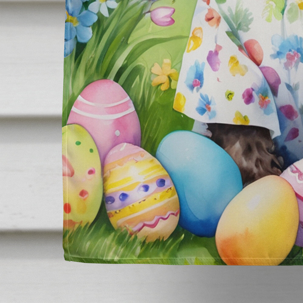 Water Spaniel Easter Egg Hunt House Flag 28x40 Porch Sleeve Pole Decorative Outside Yard Banner Artwork Wall Hanging, Polyester