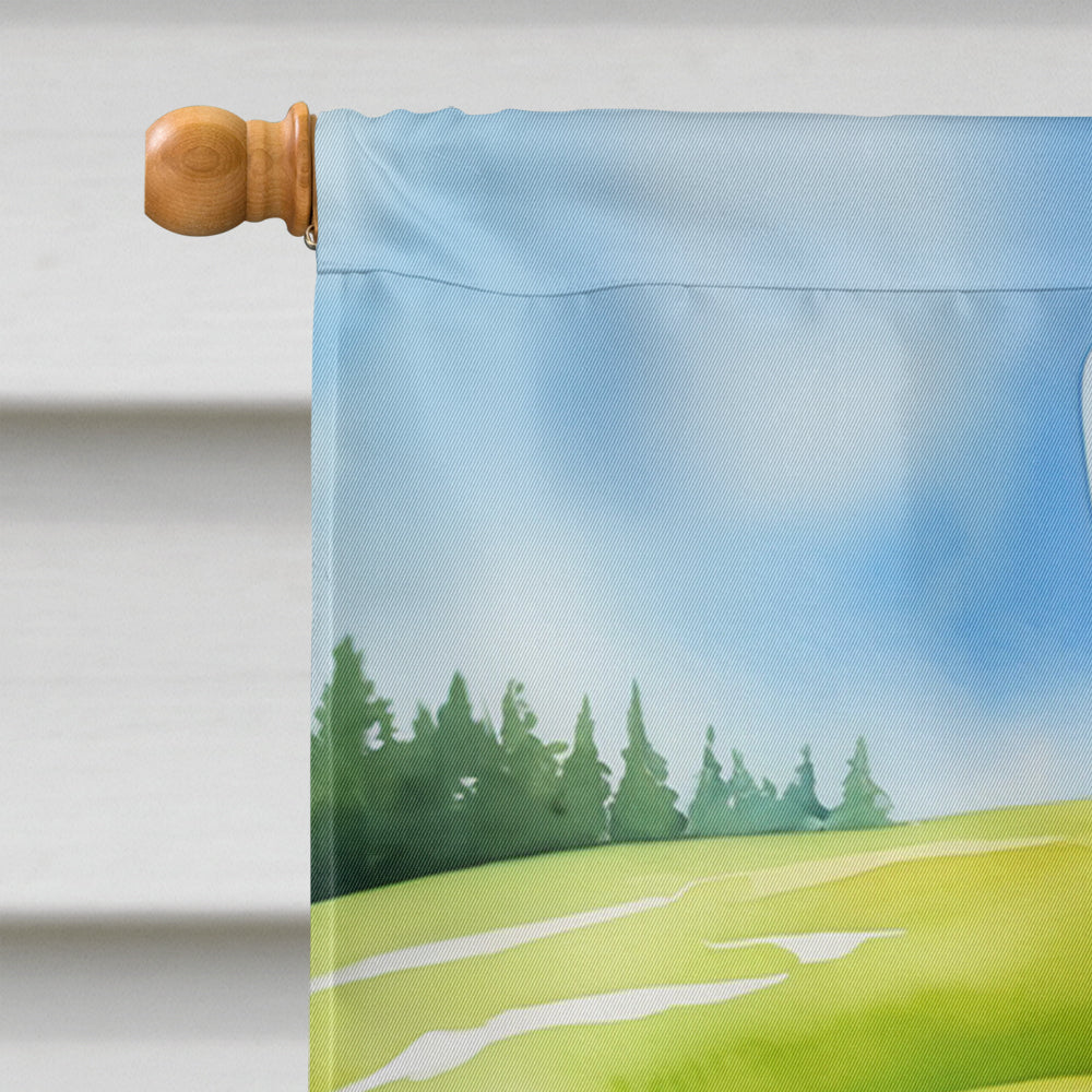 Weimaraner Easter Egg Hunt House Flag 28x40 Porch Sleeve Pole Decorative Outside Yard Banner Artwork Wall Hanging, Polyester