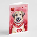 Anatolian Shepherd Dog My Valentine Greeting Cards Pack of 8 Blank Cards with Envelopes Whimsical A7 Size 5x7