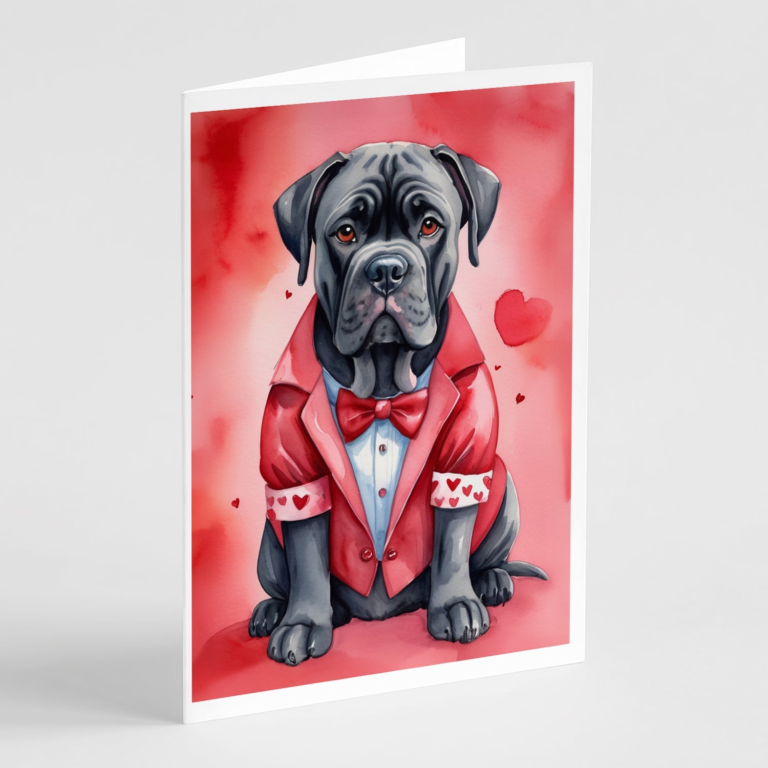 Cane Corso My Valentine Greeting Cards Pack of 8 Blank Cards with Envelopes Whimsical A7 Size 5x7