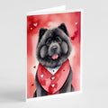 Chow Chow My Valentine Greeting Cards Pack of 8 Blank Cards with Envelopes Whimsical A7 Size 5x7