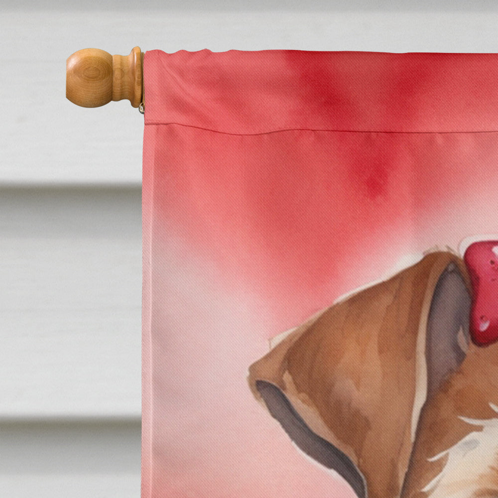 Irish Terrier My Valentine House Flag 28x40 Porch Sleeve Pole Decorative Outside Yard Banner Artwork Wall Hanging, Polyester