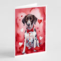 Pointer My Valentine Greeting Cards Pack of 8 Blank Cards with Envelopes Whimsical A7 Size 5x7