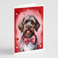 Wirehaired Pointing Griffon My Valentine Greeting Cards Pack of 8 Blank Cards with Envelopes Whimsical A7 Size 5x7