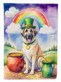 Anatolian Shepherd St Patrick's Day House Flag 28x40 Porch Sleeve Pole Decorative Outside Yard Banner Artwork Wall Hanging, Polyester