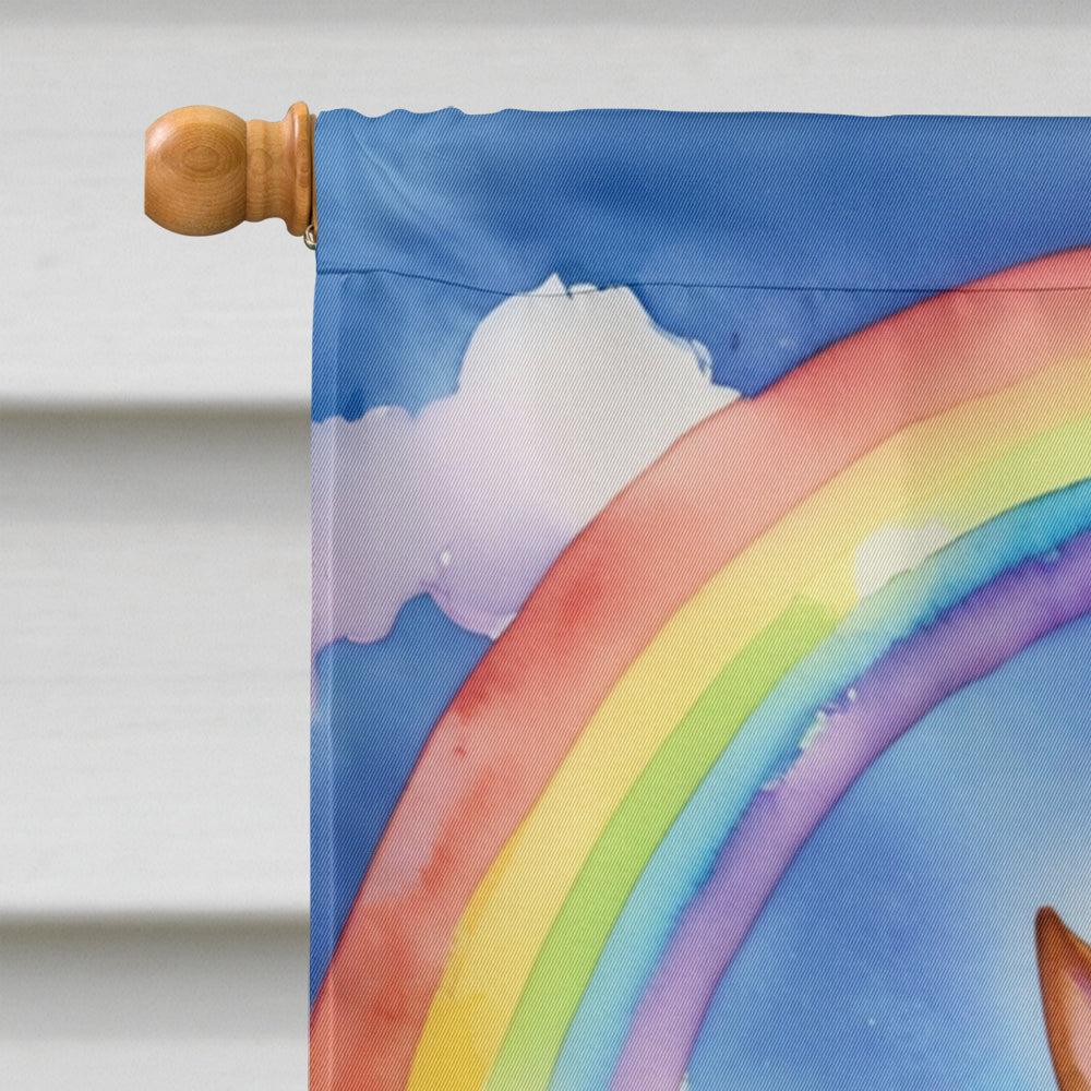 Basenji St Patrick's Day House Flag 28x40 Porch Sleeve Pole Decorative Outside Yard Banner Artwork Wall Hanging, Polyester