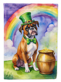 Boxer St Patrick's Day House Flag 28x40 Porch Sleeve Pole Decorative Outside Yard Banner Artwork Wall Hanging, Polyester