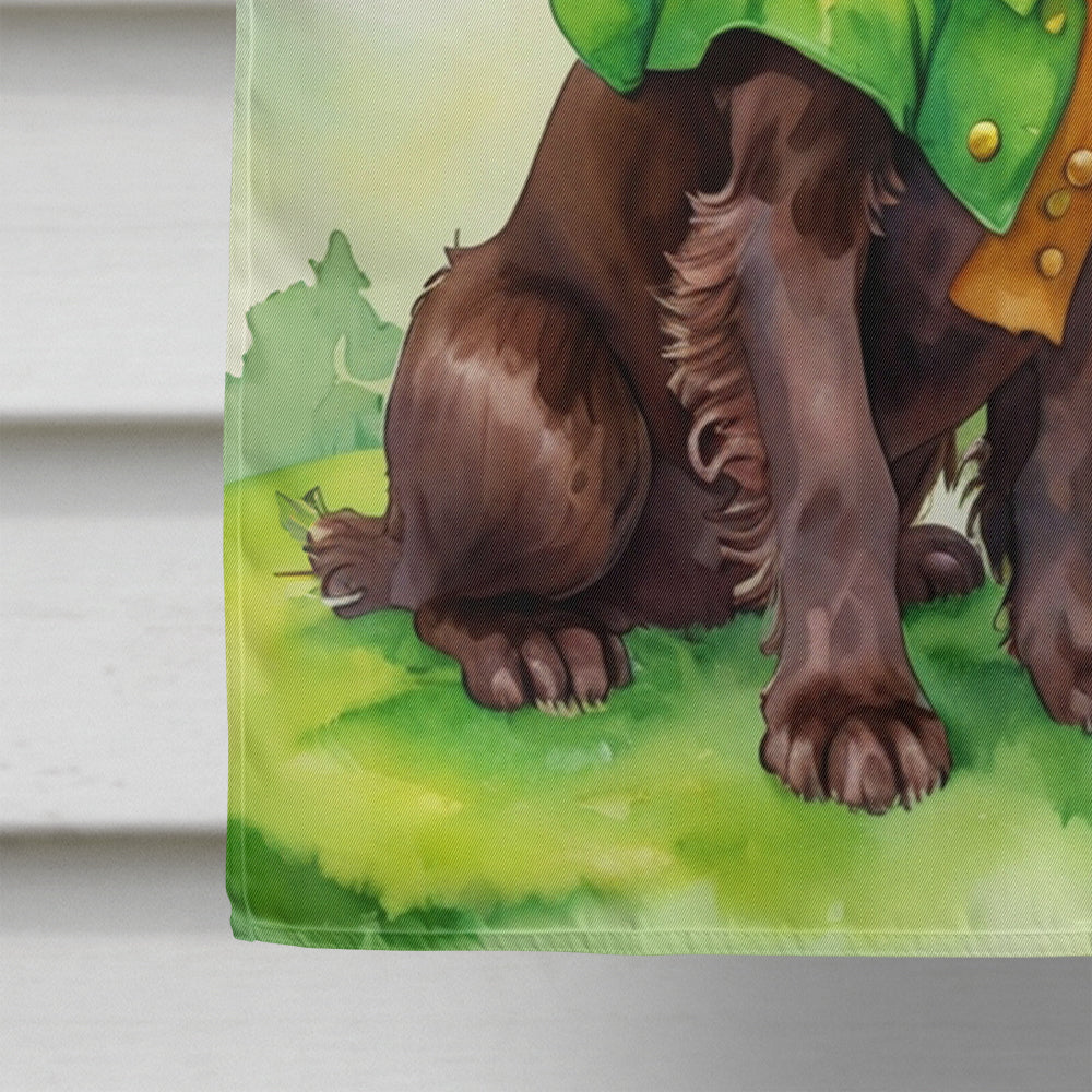 Boykin Spaniel St Patrick's Day House Flag 28x40 Porch Sleeve Pole Decorative Outside Yard Banner Artwork Wall Hanging, Polyester