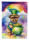 Brussels Griffon St Patrick's Day House Flag 28x40 Porch Sleeve Pole Decorative Outside Yard Banner Artwork Wall Hanging, Polyester