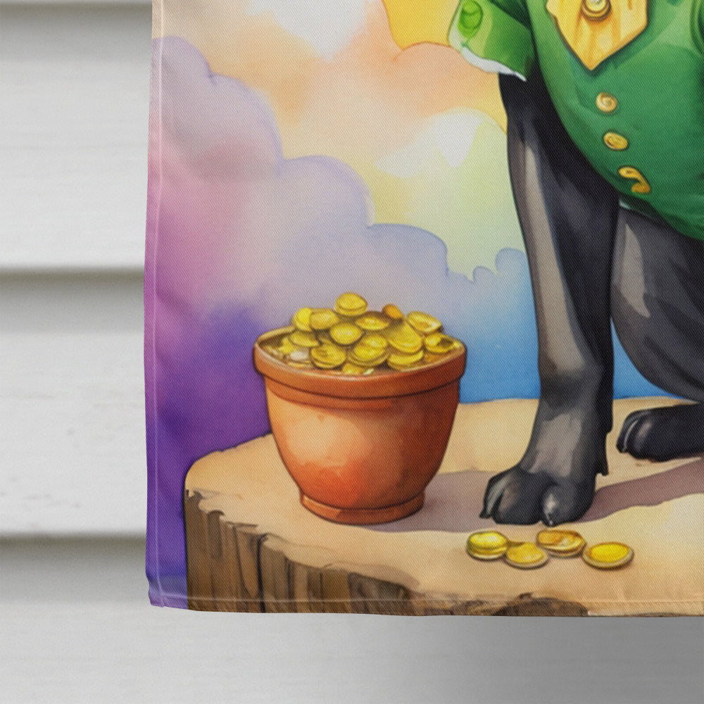 Cane Corso St Patrick's Day House Flag 28x40 Porch Sleeve Pole Decorative Outside Yard Banner Artwork Wall Hanging, Polyester