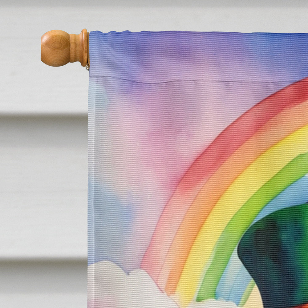 Chow Chow St Patrick's Day House Flag 28x40 Porch Sleeve Pole Decorative Outside Yard Banner Artwork Wall Hanging, Polyester