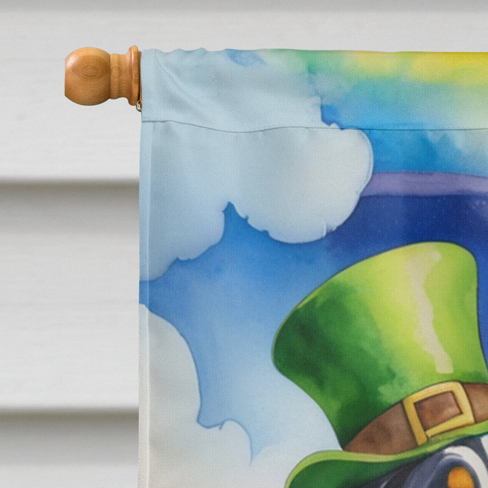 Greater Swiss Mountain Dog St Patrick's Day House Flag 28x40 Porch Sleeve Pole Decorative Outside Yard Banner Artwork Wall Hanging, Polyester