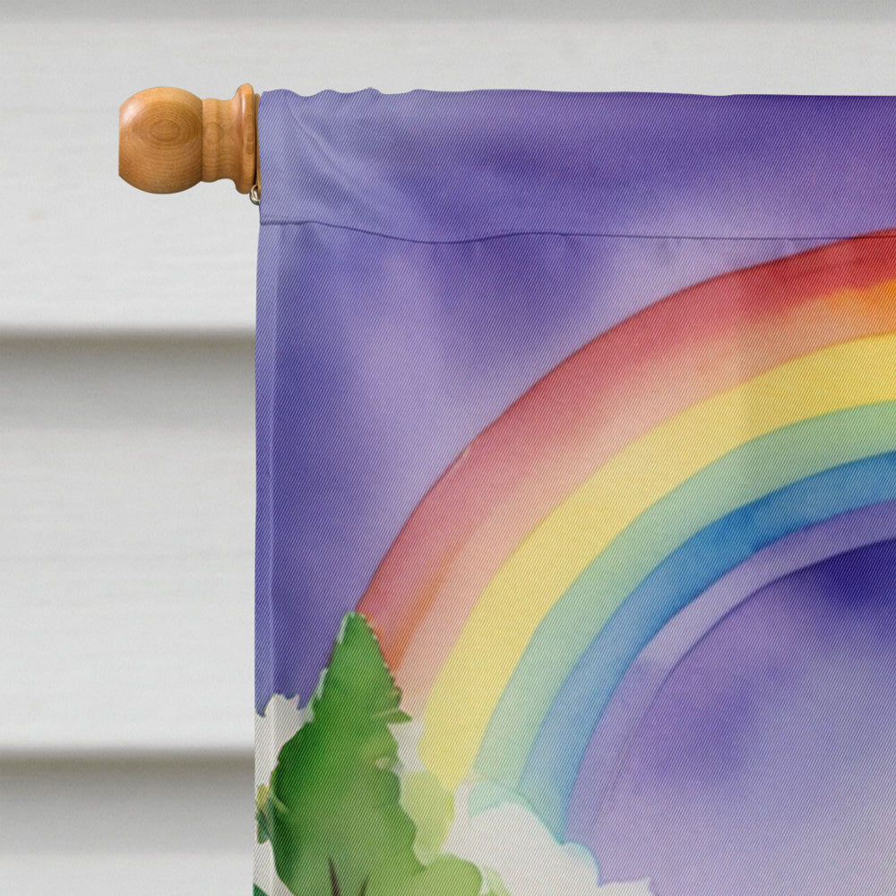 Irish Setter St Patrick's Day House Flag 28x40 Porch Sleeve Pole Decorative Outside Yard Banner Artwork Wall Hanging, Polyester