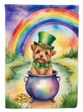 Norfolk Terrier St Patrick's Day House Flag 28x40 Porch Sleeve Pole Decorative Outside Yard Banner Artwork Wall Hanging, Polyester