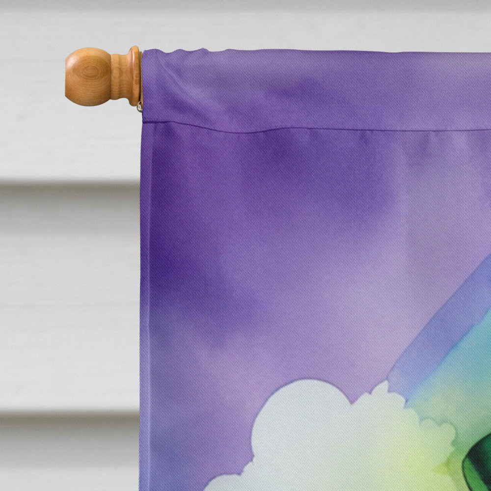 Portuguese Water Dog St Patrick's Day House Flag 28x40 Porch Sleeve Pole Decorative Outside Yard Banner Artwork Wall Hanging, Polyester