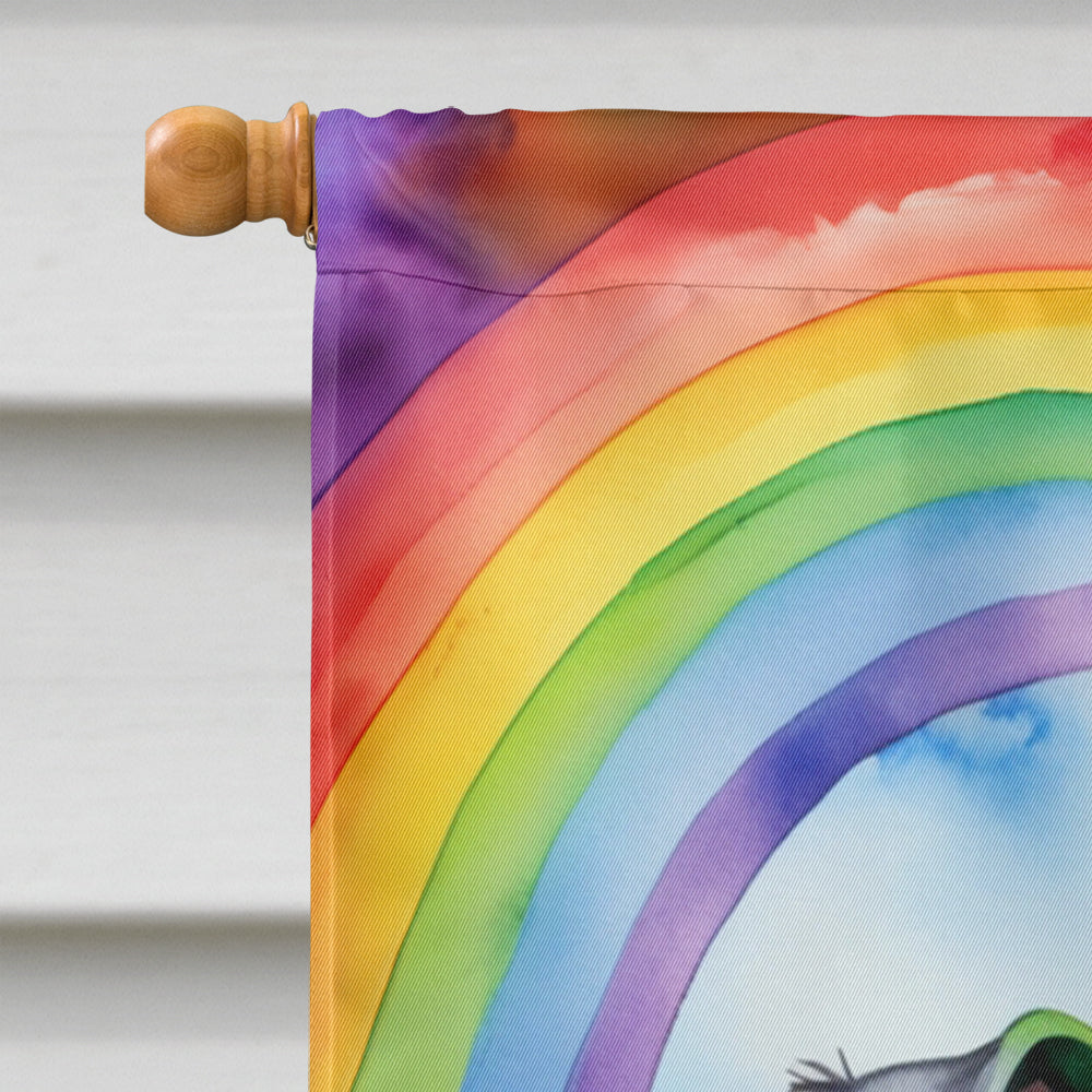 Schnauzer St Patrick's Day House Flag 28x40 Porch Sleeve Pole Decorative Outside Yard Banner Artwork Wall Hanging, Polyester