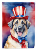 Anatolian Shepherd Patriotic American House Flag 28x40 Porch Sleeve Pole Decorative Outside Yard Banner Artwork Wall Hanging, Polyester