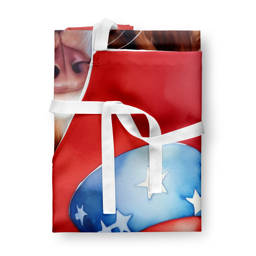 Brittany Spaniel Patriotic American Apron Cooking Kitchen Server Baking Crafts Gardening for Adult Women Men, Unisex, Large, Multicolor