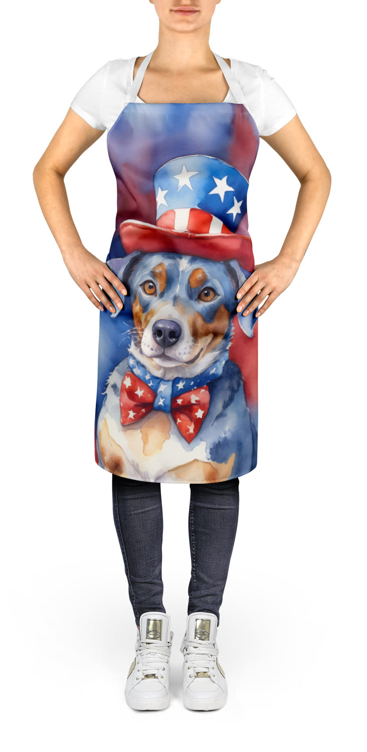 Catahoula Patriotic American Apron Cooking Kitchen Server Baking Crafts Gardening for Adult Women Men, Unisex, Large, Multicolor