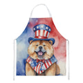 Chow Chow Patriotic American Apron Cooking Kitchen Server Baking Crafts Gardening for Adult Women Men, Unisex, Large, Multicolor