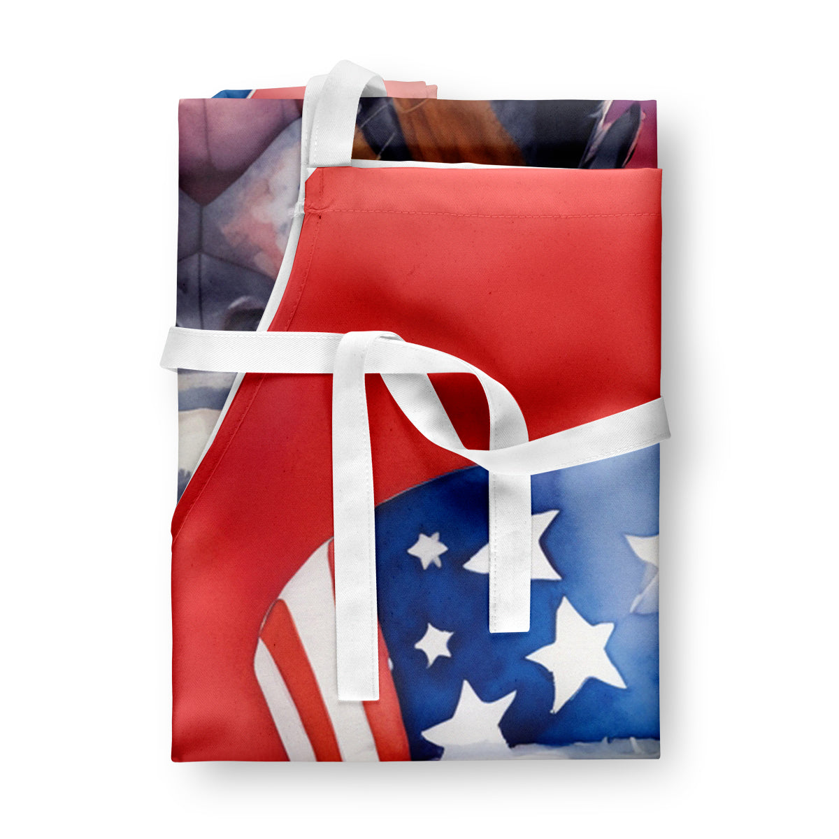 Greater Swiss Mountain Dog Patriotic American Apron Cooking Kitchen Server Baking Crafts Gardening for Adult Women Men, Unisex, Large, Multicolor