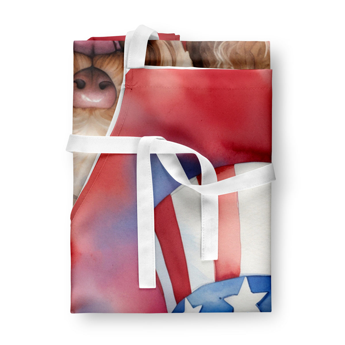 Labradoodle Patriotic American Apron Cooking Kitchen Server Baking Crafts Gardening for Adult Women Men, Unisex, Large, Multicolor