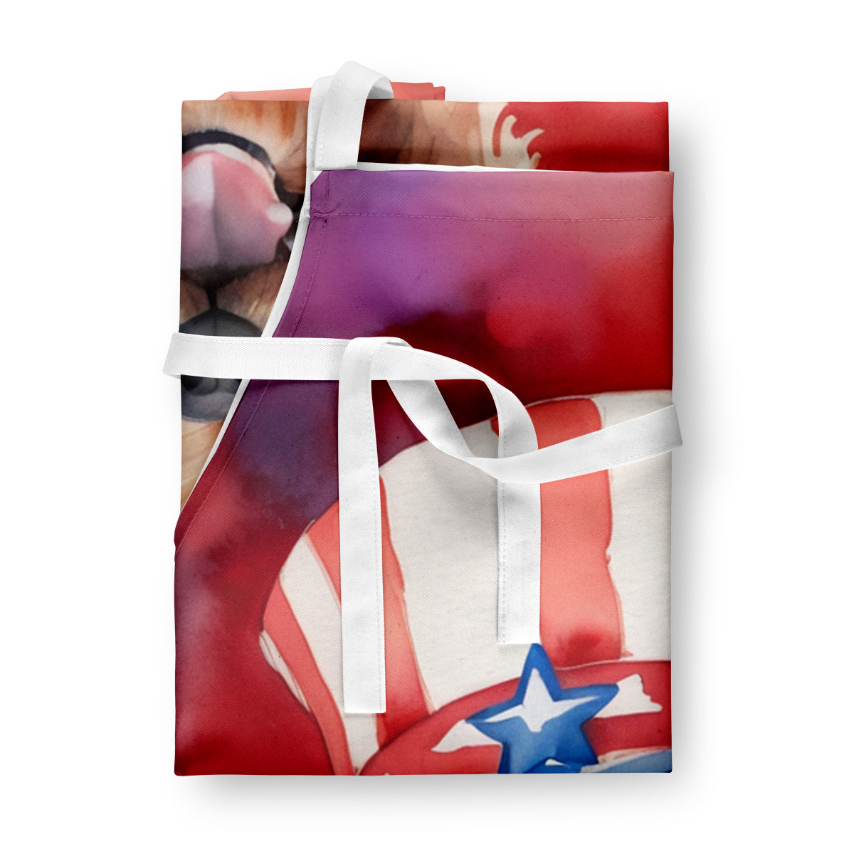 Norfolk Terrier Patriotic American Apron Cooking Kitchen Server Baking Crafts Gardening for Adult Women Men, Unisex, Large, Multicolor