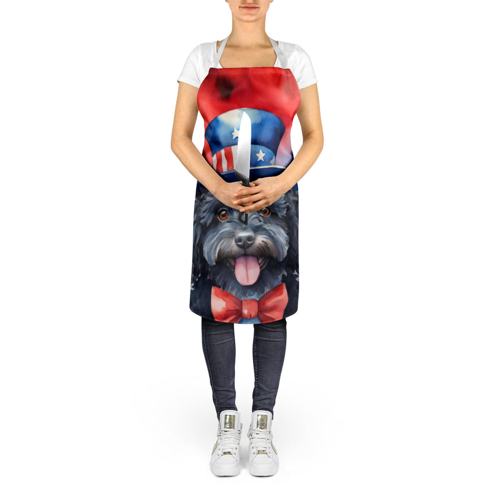 Puli Patriotic American Apron Cooking Kitchen Server Baking Crafts Gardening for Adult Women Men, Unisex, Large, Multicolor