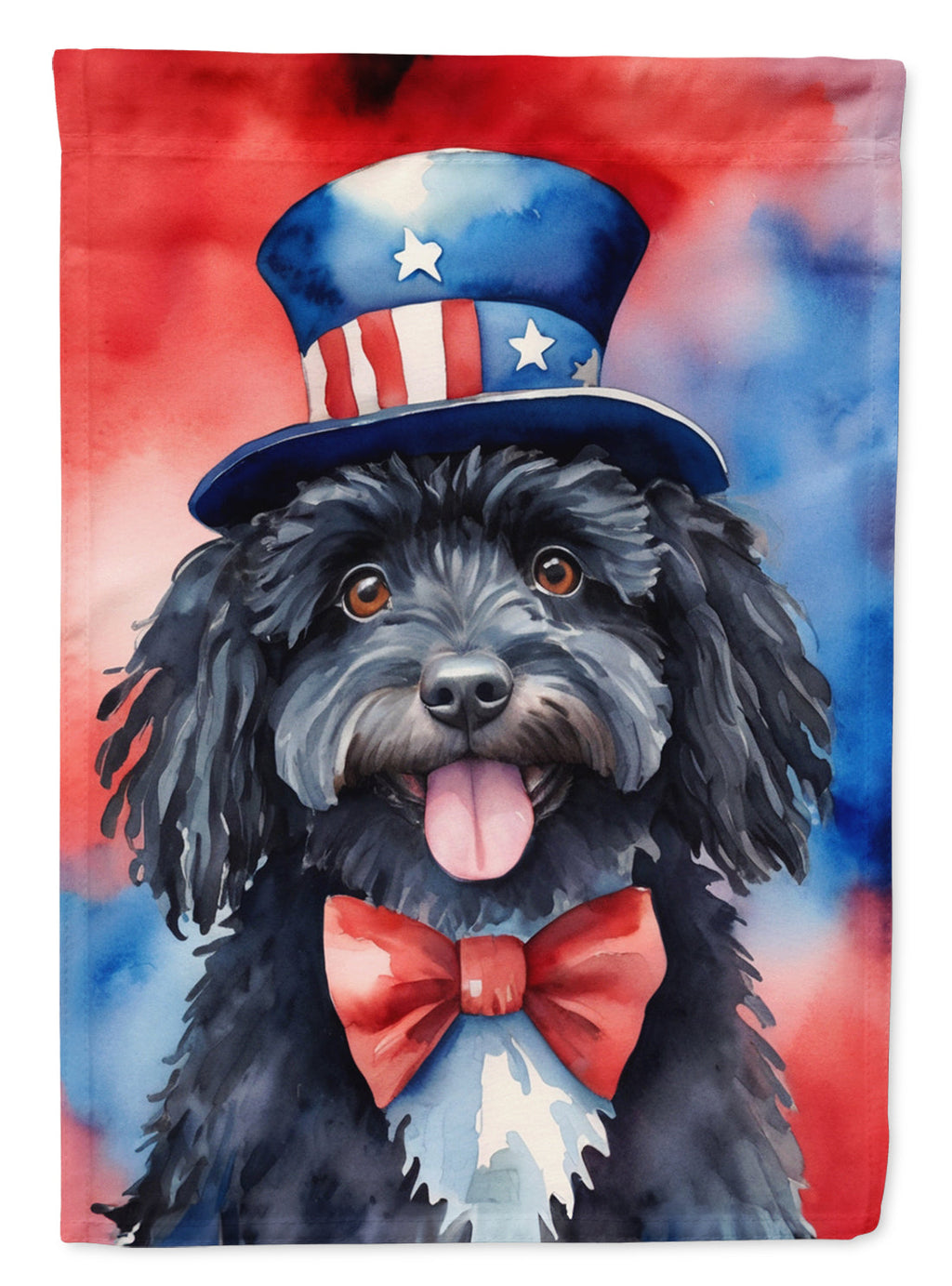 Puli Patriotic American House Flag 28x40 Porch Sleeve Pole Decorative Outside Yard Banner Artwork Wall Hanging, Polyester