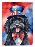 Puli Patriotic American House Flag 28x40 Porch Sleeve Pole Decorative Outside Yard Banner Artwork Wall Hanging, Polyester