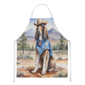 Afghan Hound Cowboy Welcome  Apron Cooking Kitchen Server Baking Crafts Gardening for Adult Women Men, Unisex, Large, Multicolor