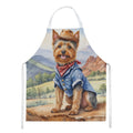 Australian Terrier Cowboy Welcome Apron Cooking Kitchen Server Baking Crafts Gardening for Adult Women Men, Unisex, Large, Multicolor