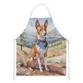 Basenji Cowboy Welcome Apron Cooking Kitchen Server Baking Crafts Gardening for Adult Women Men, Unisex, Large, Multicolor