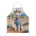 Bedlington Terrier Cowboy Welcome Apron Cooking Kitchen Server Baking Crafts Gardening for Adult Women Men, Unisex, Large, Multicolor
