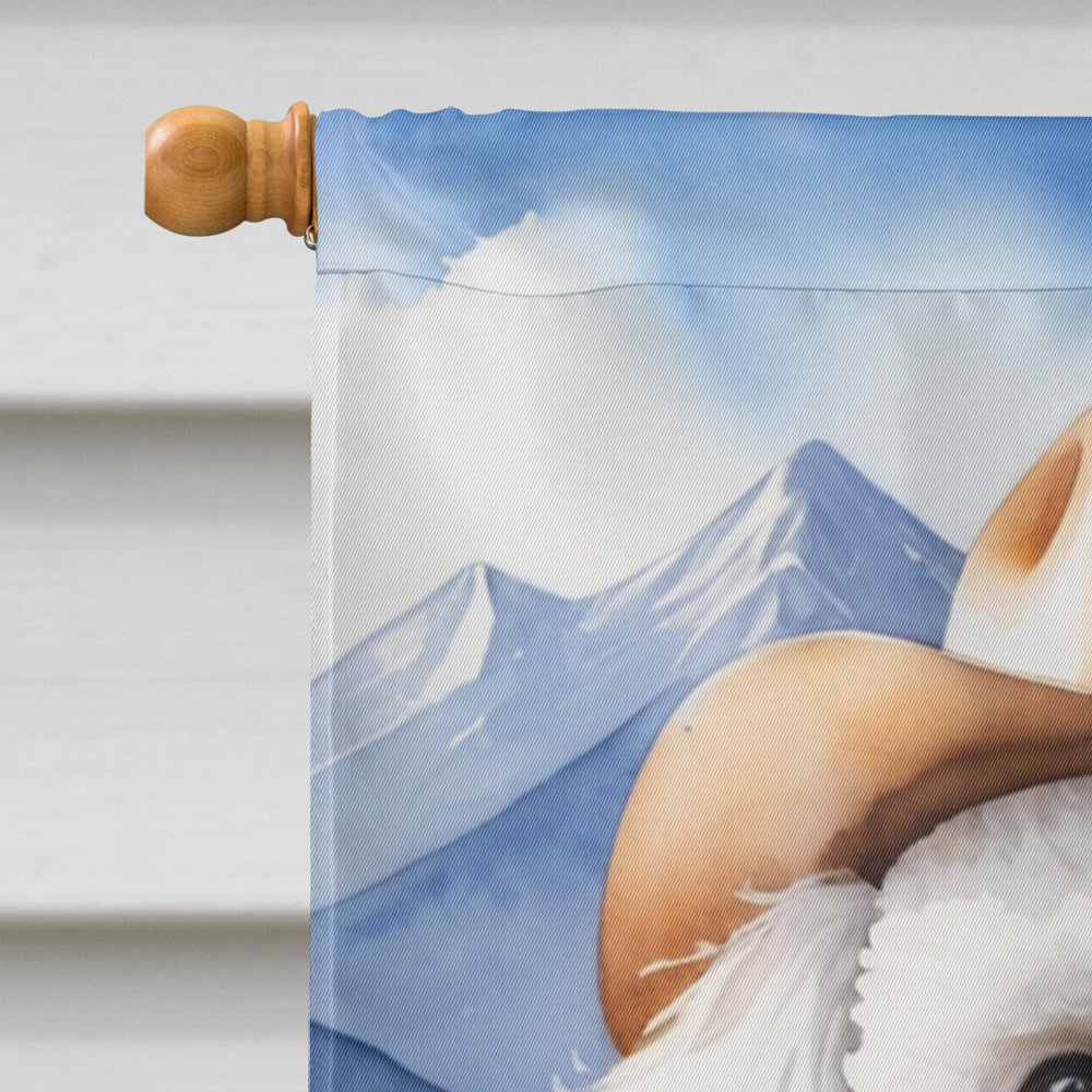 Bichon Frise Cowboy Welcome House Flag 28x40 Porch Sleeve Pole Decorative Outside Yard Banner Artwork Wall Hanging, Polyester