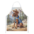 Bloodhound Cowboy Welcome Apron Cooking Kitchen Server Baking Crafts Gardening for Adult Women Men, Unisex, Large, Multicolor