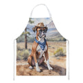 Boxer Cowboy Welcome Apron Cooking Kitchen Server Baking Crafts Gardening for Adult Women Men, Unisex, Large, Multicolor