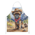 Brussels Griffon Cowboy Welcome Apron Cooking Kitchen Server Baking Crafts Gardening for Adult Women Men, Unisex, Large, Multicolor