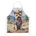 Cairn Terrier Cowboy Welcome Apron Cooking Kitchen Server Baking Crafts Gardening for Adult Women Men, Unisex, Large, Multicolor